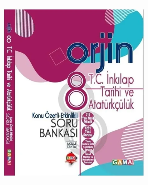 Gama 8. Sınıf TC İnkılap Tarihi ve Atatürkçülük Orjin Konu Özetli Soru Bankası Gama Yayınları - Resim 3