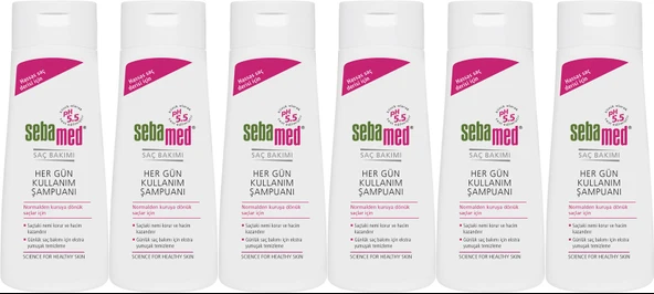 Sebamed Şampuan 400ML Hergün Kullanım (Tüm Saç Tipleri için) (6 Lı Set)