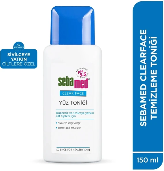 Sebamed Clear Face Temizleyici Yüz Toniği + Bakım Jeli + Yüz Temizleme Köpüğü Top:350ML (Avantaj PK) - 9