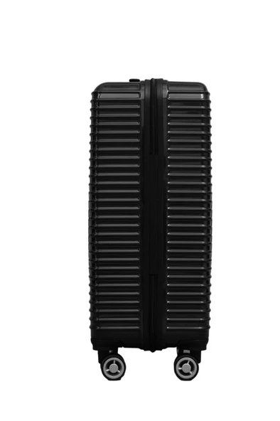 Kabin Boy %100 Polikarbon Valiz Parlak Siyah 1818 - Resim 6