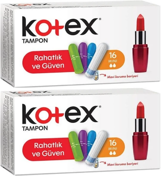 Kotex Tampon Mini 32 Li Set (2PK*16)