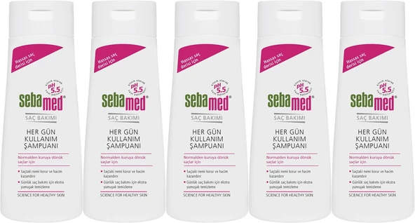 Sebamed Şampuan 400ML Hergün Kullanım (Tüm Saç Tipleri için) (5 Li Set)
