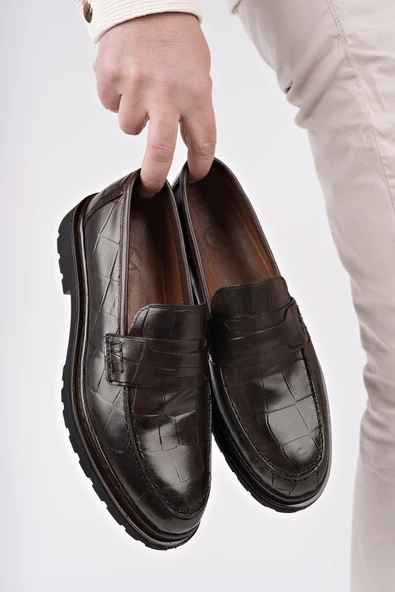 Muggo OWNER Bağcıksız Hakiki Deri Erkek Günlük Casual Ayakkabı - 9