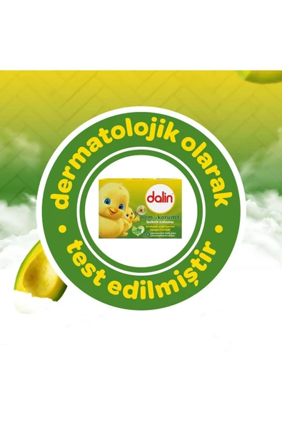 Dalin Avokadolu Nem ve Koruma Bebek Sabunu 5 x 100 gr - 6