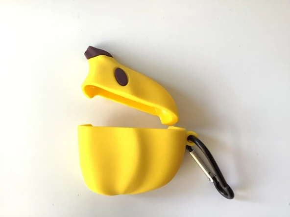 Brokoli Home Airpods 3.nesil uyumlu 3d Kopçalı Kulaklık Kılıfı Muz - 2