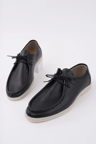 Muggo ANTONİO Bağcıklı Hakiki Deri Erkek Günlük Casual Ayakkabı - 10