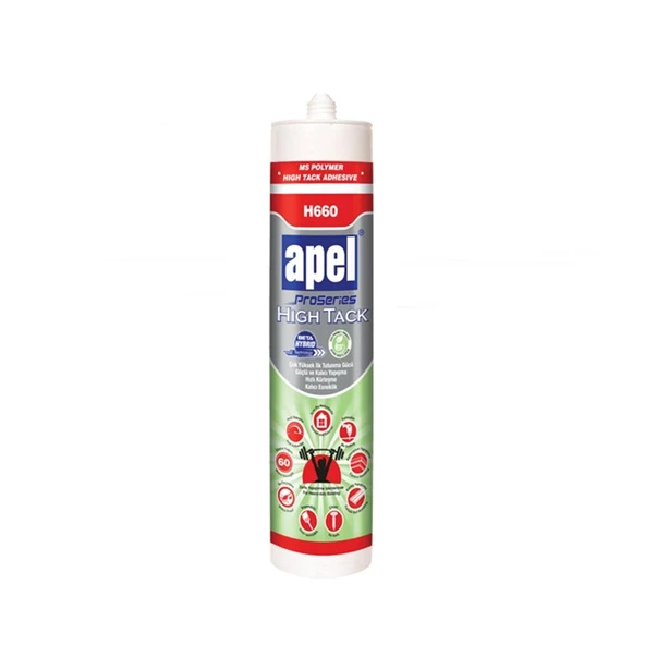 Apel High Tack Montaj Yapıştırıcı Korniş Yapıştırıcısı 290 ml Beyaz - 2