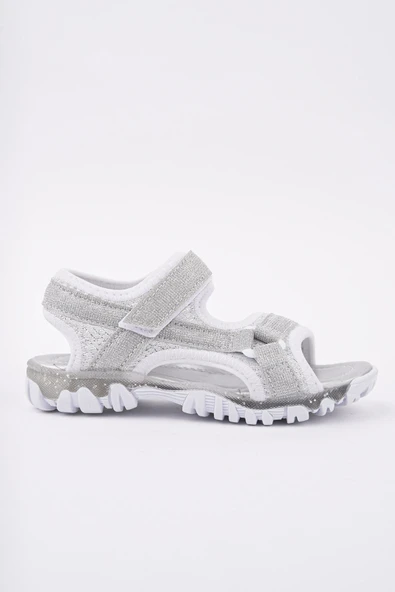 Muggo ELON Cırtlı ve Simli Günlük Kız Çocuk Sandalet - 12