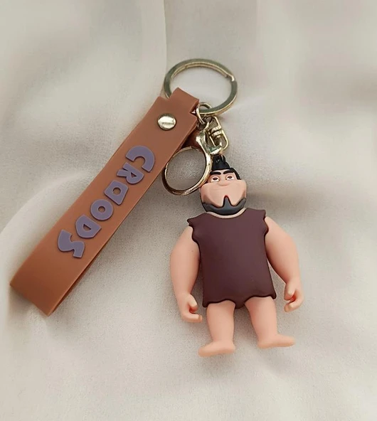 Crood Karakterleri Thunk Silikon Anahtarlık Çanta Süsü - Resim 2