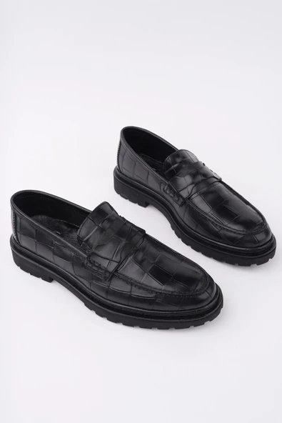 Muggo OWNER Bağcıksız Hakiki Deri Erkek Günlük Casual Ayakkabı - 11