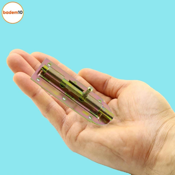 Mavzer Sürgü Kilit Ahşap Pvc Demir Kapı Pencere Sürgüsü Emniyet Kilidi Sürgülü No:12 Kilit 42x120 mm - 5
