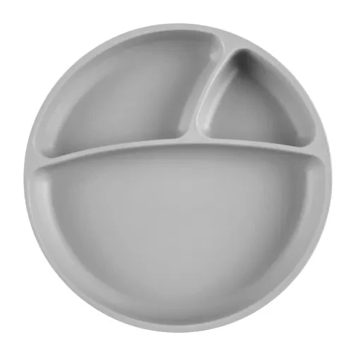 OiOi Porsiyon Mama Tabağı | Powder Grey - Resim 2