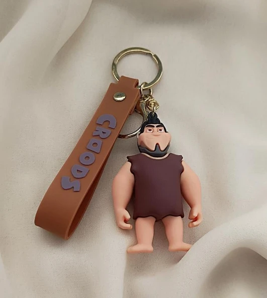 Crood Karakterleri Thunk Silikon Anahtarlık Çanta Süsü - Resim 3