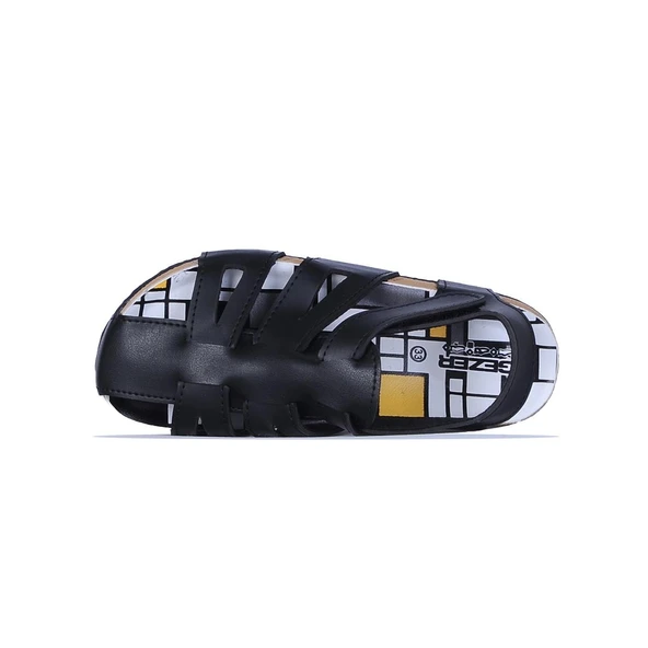 Gezer 00156 Siyah Cırtlı Yazlık Erkek Çocuk Sandalet - Resim 3