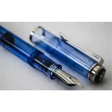 Pelikan Classic Series M205 Blue Transparent Fountain Pen - 4