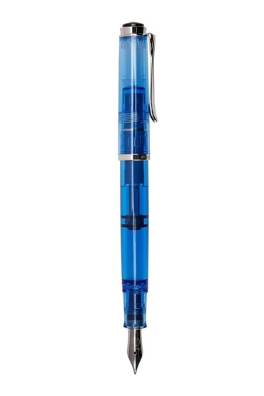 Pelikan Classic Series M205 Blue Transparent Fountain Pen - 3