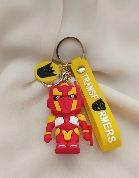 Anahtarlık Transformers İron Man Karakter Fiğür Araba Çanta Süsü Aksesuarları - Resim 2