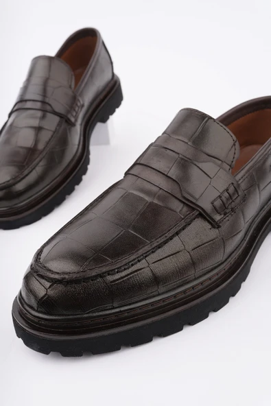 Muggo OWNER Bağcıksız Hakiki Deri Erkek Günlük Casual Ayakkabı - 3