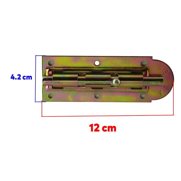 Mavzer Sürgü Kilit Ahşap Pvc Demir Kapı Pencere Sürgüsü Emniyet Kilidi Sürgülü No:12 Kilit 42x120 mm - 2