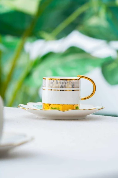 Acar HXF-06855 Nashwell 6lı Kahve Fincan Takımı - 5