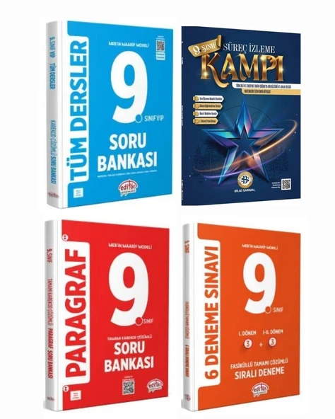Data 9. Sınıf Tüm Dersler Soru + Paragraf Soru + 6 lı Deneme + Sarmal Süreç İzleme 4 lü Set - 2