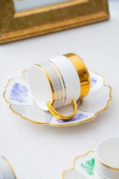 Acar HXF-06855 Nashwell 6lı Kahve Fincan Takımı - 4