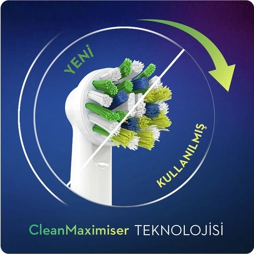 Oral-B Cross Action Clean Maximiser 4'lü Diş Fırçası Başlığı - 3