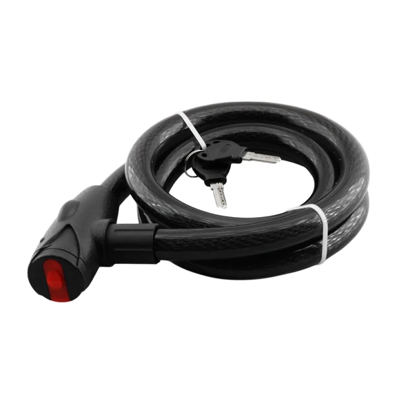 Motosiklet Kilidi Çap 22 mm Bisiklet Halat Zincir Çelik Kilit Hırsız Önlem Güvenlik 150 cm Kalın - 4