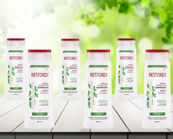 Restorex Biotin+ Sarmaşık Özlü Şampuan Tüm Saç Tipleri İçin 500 ml 6 Adet