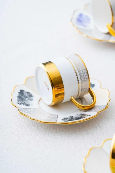 Acar HXF-06855 Nashwell 6lı Kahve Fincan Takımı - 3