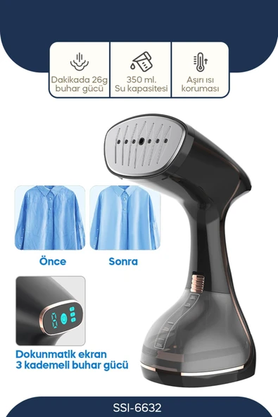 Sinbo SSI-6632 Dikey Buharlı Kırışıklık Giderici - 1640W - Rose - 5