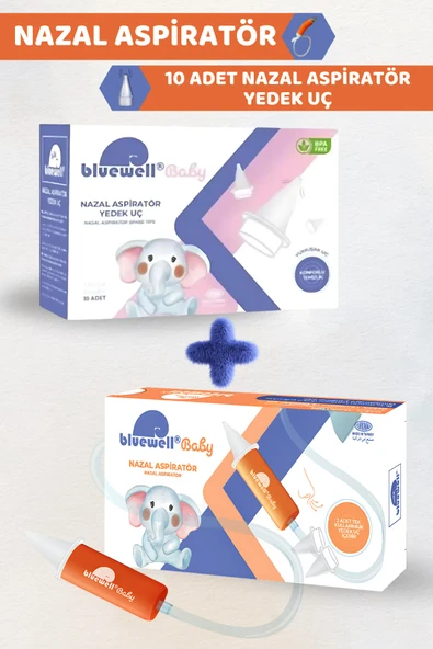 BLUEWELL ORTHOPEDICS PRODUCTS Nazal Burun Aspiratörü Başlangıç Seti Bebek Burun Temizleyici Aspiratör + Uyumlu  yedek uç ürün görseli