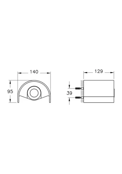Vitra Origin A4488834 Kapaklı Tuvalet Kağıtlığı Fırçalı Nikel - 2