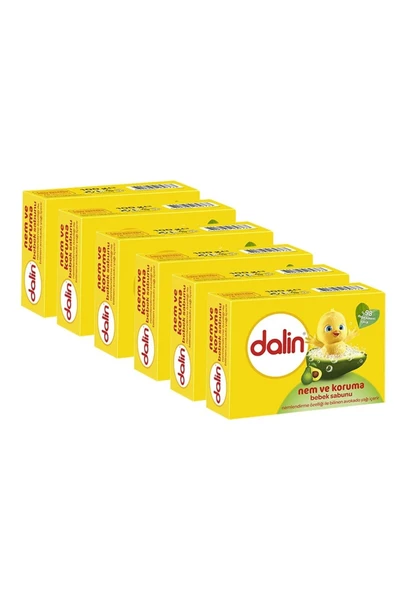 Dalin Avokadolu Nem ve Koruma Bebek Sabunu 6 x 100 G