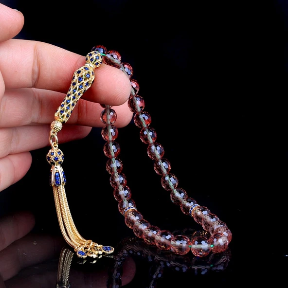 Zirkon Taş Gümüş Set Renk Değiştiren Sultan Taşı Tesbih - 2