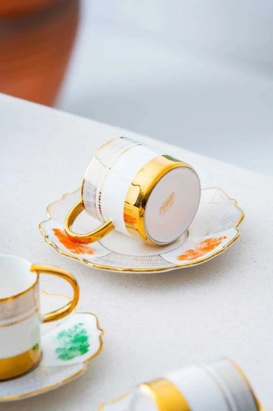 Acar HXF-06855 Nashwell 6lı Kahve Fincan Takımı - 2