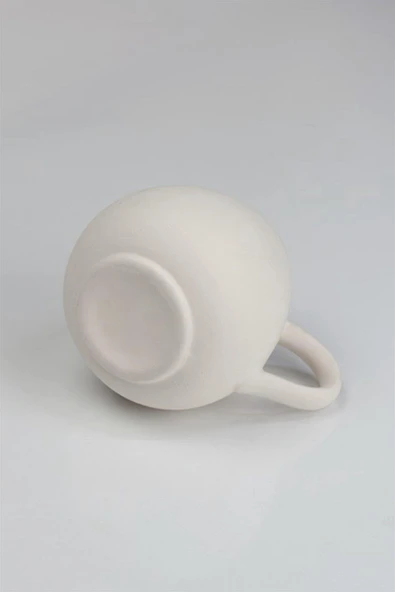 Damla Kupa - Seramik Bisküvi 12'li (Ham Ürün) - Resim 4