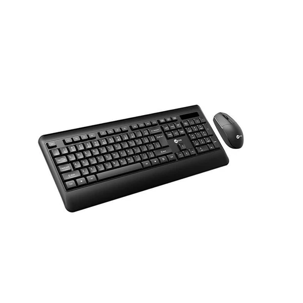 Lenovo Lecoo KW202 Kablosuz Klavye & Mouse Set Q Siyah - 3