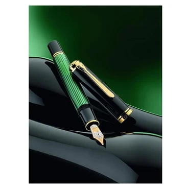 Pelikan Souveraen M1000 Black/Green fountain pen with Gold - M - 7