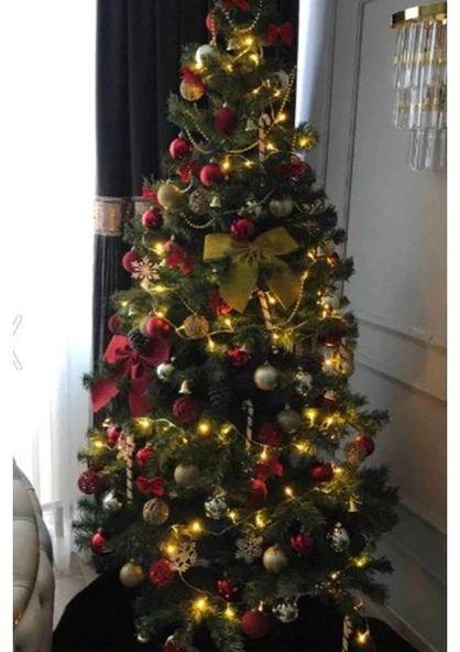 6 LI Kurdeleli Zil Altın Sarısı 4 cm Gold Yılbaşı Çam Ağacı Süsü 6 Adet Mini Çan Süs Çam Ağacı SüsÜ - 3