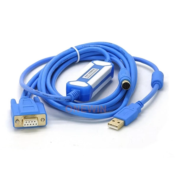 UC-PRG020-12A Delta Usb Plc Programlama Kablosu Round 8 Pin DB9 Hmi Text Panel DOP-B AH5xx DVP-SV RTU-EN01 DVP-SX SA2 SS2 SX2 ES2 EX2 EH3 EC3 ES EX MC PM 01LC-SL P02LC-SL EN01-SL - Resim 5