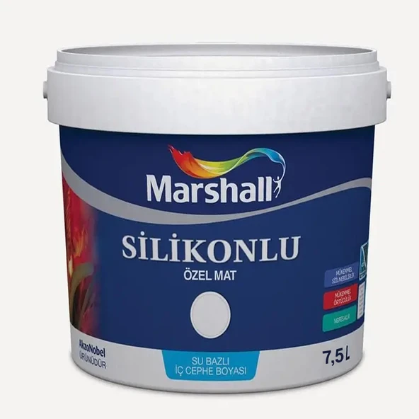 Marshall Silikonlu Özel Mat Mürdüm 7,5lt (10 Kg) ürün görseli 1