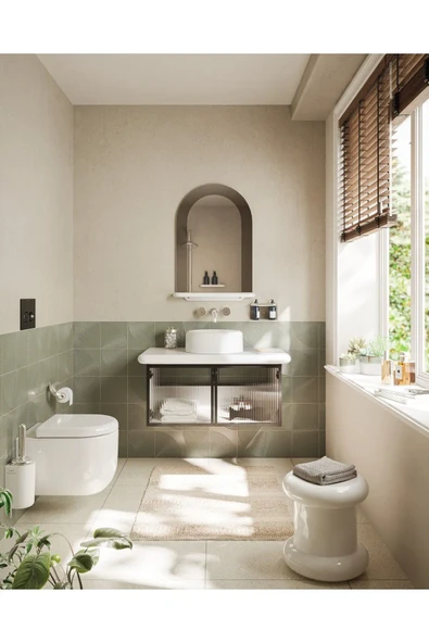 Vitra Liquid A42689 Ankastre Uzun Lavabo Bataryası Krom - 2