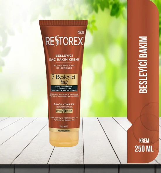Restorex Besleyici Bakım Saç Kremi 250 Ml - 7 Besleyici Yağ 1 adet