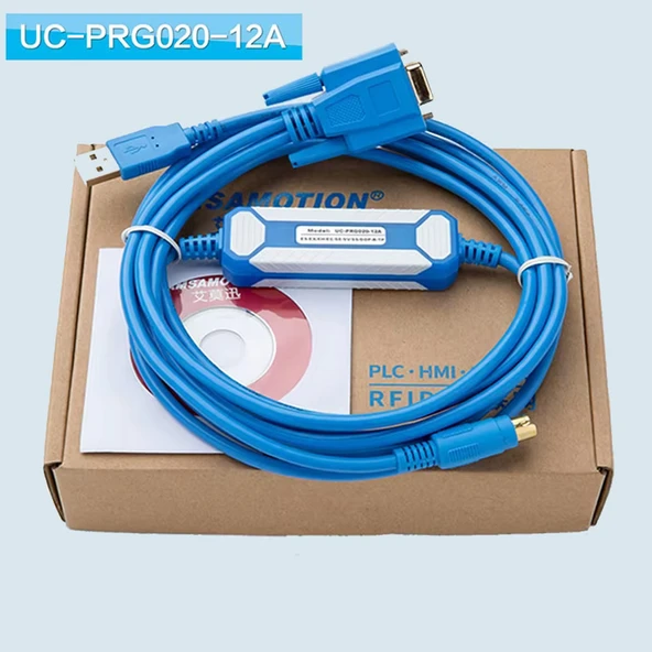 UC-PRG020-12A Delta Usb Plc Programlama Kablosu Round 8 Pin DB9 Hmi Text Panel DOP-B AH5xx DVP-SV RTU-EN01 DVP-SX SA2 SS2 SX2 ES2 EX2 EH3 EC3 ES EX MC PM 01LC-SL P02LC-SL EN01-SL - Resim 8