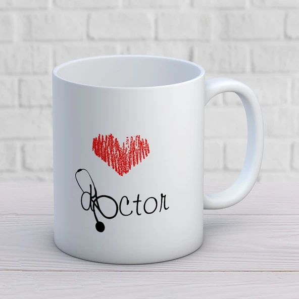 14 Mart Tıp Bayramı Doctor Baskılı Kupa Bardak ürün görseli 1