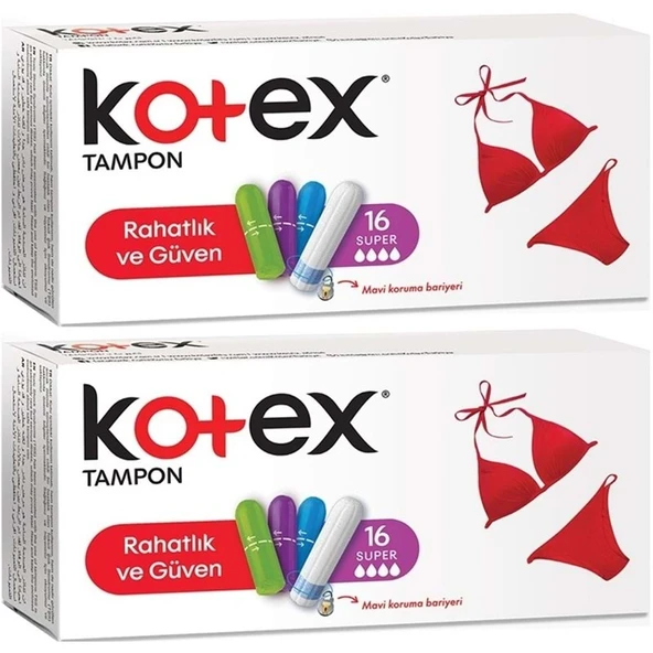 Kotex Tampon Süper 32 Li Set (2PK*16) - 1