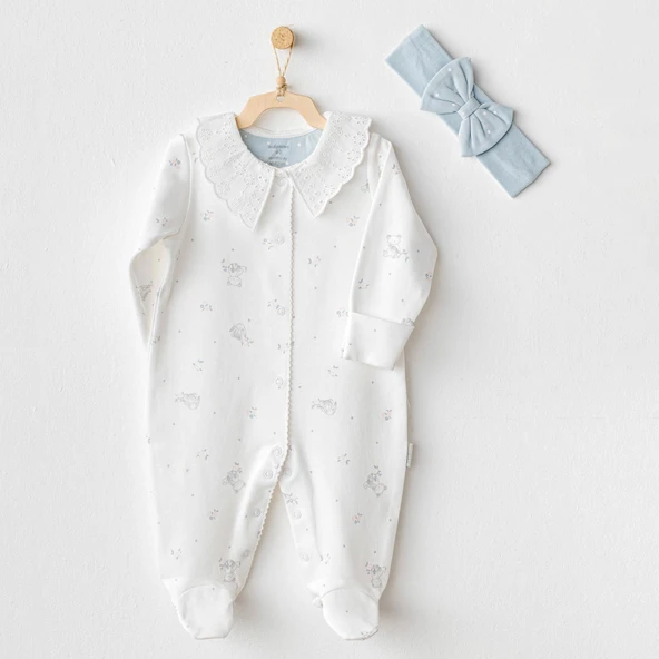 Kız Bebek Tulum Takim Romper Band Set AC25644 ürün görseli