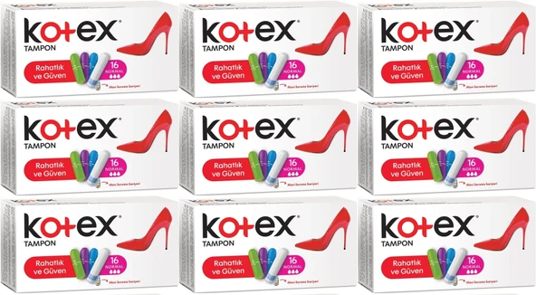 Kotex Tampon Normal 144 Lü Set (9PK*16)