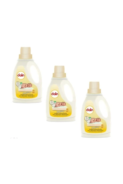 Dalin Sensitive Doğal Sabun Bazlı Parfümsüz Hipoalerjenik Çamaşır Deterjanı 20 Yıkama 3 x 1500 ML